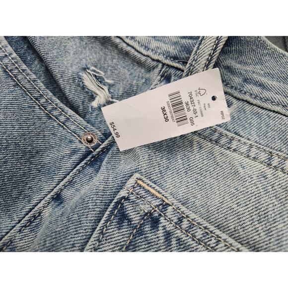 Old Navy Jeans Men's 36x30 Straight Taper Distressed Light Wash NEW $54 - Picture 5 of 9